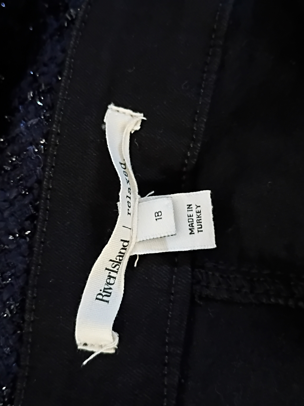 River Island Faded Black Denim Dress